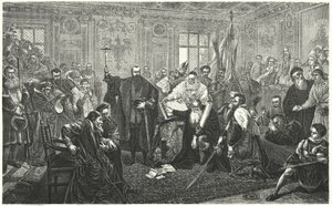 Gründung der polnisch-litauischen Union durch die Union von Lublin von Jan Alojzy Matejko