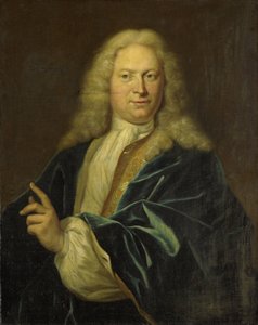 Porträt von Jan Hendrik van Heemskerck, Graf des Heiligen Römischen Reiches, Herr von Achttienhoven, Den Bosch und Eyndschoten, Hauptmann der Bürgerwehr von Amsterdam von Jan Maurits Quinkhard