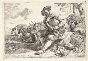 Schäfer mit Dudelsack