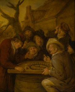Bauern spielen ein Spiel von Rouge et Noir von Jan Miense Molenaer