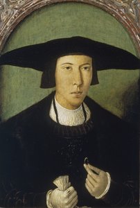 Porträt eines jungen Mannes von Jan Mostaert