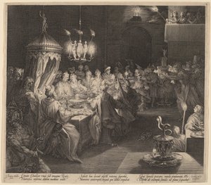 Belsazars Festmahl von Jan Muller