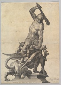 Herkules tötet die Hydra, ca. 1602