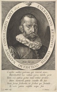 Porträt von Everhard van Reyd, Rat von Wilhelm, Prinz von Oranien, 1602 von Jan Muller
