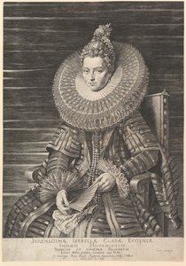Porträt von Isabella Clara Eugenia, Gouverneurin der südlichen Niederlande, 1615 von Jan Muller
