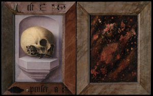Außenansicht des Diptychons eines Franziskanerbruders