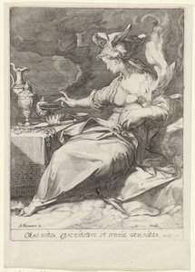 Allegorie auf die Vergänglichkeit (Vanitas) von Jan Saenredam