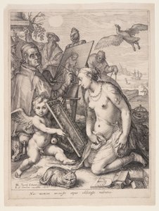 Allegorie der visuellen Wahrnehmung von Jan Saenredam