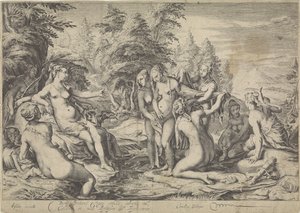 Diana entdeckt die Schwangerschaft von Callisto von Jan Saenredam