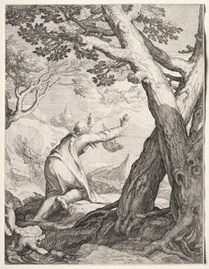 Elisa und Elias Feuerwagen, 1604 von Jan Saenredam