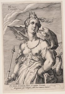 Juno, aus Drei Göttinnen von Jan Saenredam