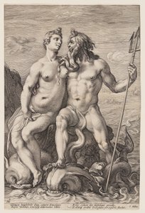 Neptun und Amphitrite, aus Drei gepaarte Götter und Göttinnen