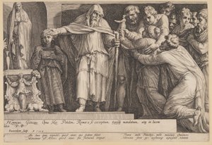 Die Bestrafung der Niobe (Tafel 5) von Jan Saenredam