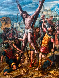Das Martyrium des Heiligen Andreas von Jan Sanders van (attr. to) Hemessen