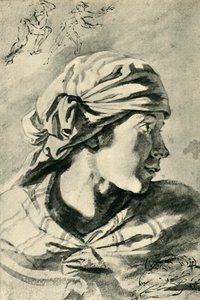 Kopf einer jungen Frau, Mitte - spätes 17. Jahrhundert, 1943 von Jan Siberechts