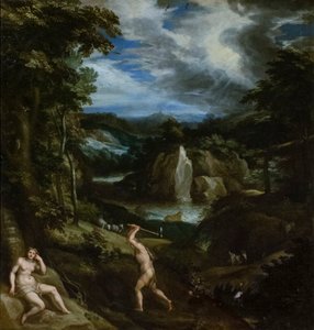 Adam und Eva nach der Sünde, ca. 1586-89 von Jan Soens