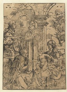 Anbetung der drei Könige von Jan Swart Van Groningen