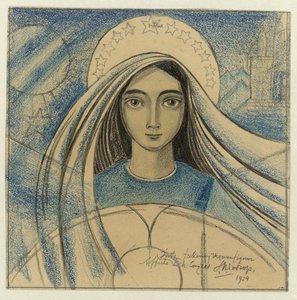 Entwurf für ein Plakat für den Internationalen Eucharistischen Kongress von Amsterdam, 22.-27. Juli 1924 von Jan Toorop