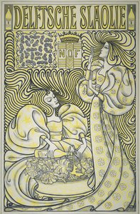 Plakat für Delft Salatöl, veröffentlicht 1894 von Jan Toorop