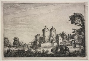 Das Schloss mit zwei Türmen