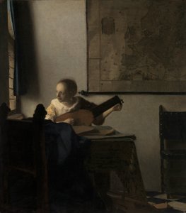 Junge Frau mit Laute, ca. 1662-63