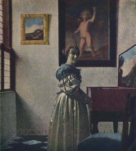 Eine Dame am Virginal stehend, ca. 1670-1672, ca. 1950 von Jan Vermeer van Delft