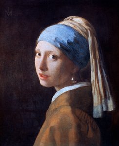 Mädchen mit dem Perlenohrring, um 1665 von Jan Vermeer van Delft