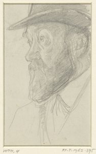 Porträt des Bildhauers Lambertus Zijl von Jan Veth
