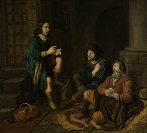 Joseph deutet die Träume des Bäckers und des Butlers von Jan Victors