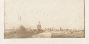Ansicht einer Stadt (Leiden?)