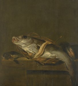 Stillleben mit einem Schellfisch und Knurrhahn