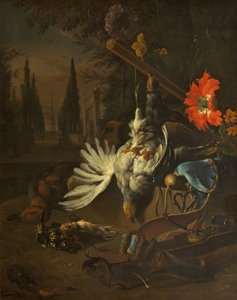 Stillleben, wahrscheinlich 1691 von Jan Baptist Weenix