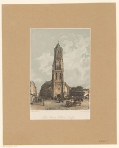 Ansicht der Nieuwe Kerk in Delft von Jan Weissenbruch