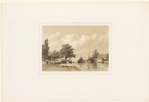 Flussansicht mit Treckschute