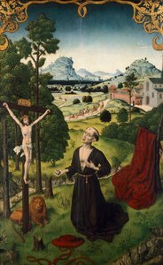 Der heilige Hieronymus, von Jan de Cock (aktiv vor ca. 1505-1527)