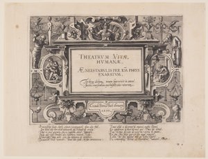 Frontispiz, aus Theatrum Vitae Humanae (Die Lebensalter des Menschen) von Jan Wierix