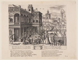 Ionica, aus Theatrum Vitae Humanae (Die Lebensalter des Menschen) von Jan Wierix