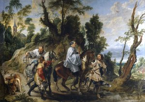 Rudolf von Habsburg und der Priester, ca. 1625