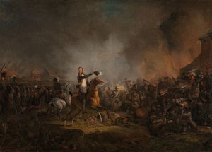 Der Prinz von Oranien bei Quatre Bras, 16. Juni 1815 von Jan Willem Pieneman