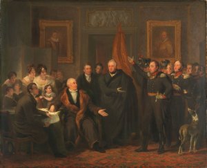 Triumvirat übernimmt die Macht im Namen des Prinzen von Oranien von Jan Willem Pieneman
