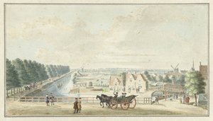 Ansicht der Wal bei der Catharijnepoort in Utrecht von Jan de Beijer