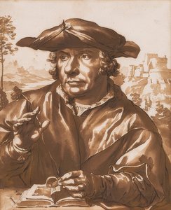 Bildnis eines Gelehrten, nach Quentin Massys von Jan de Bisschop