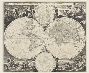 Weltkarte von Jan de Visscher