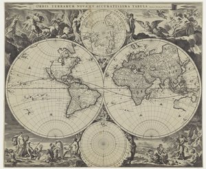 Weltkarte von Jan de Visscher