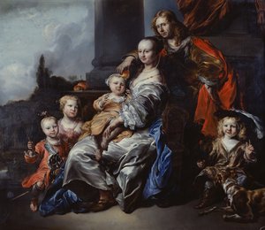 Porträt einer niederländischen Familie