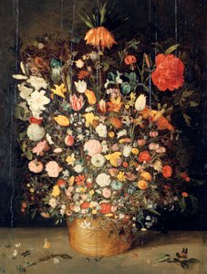Blumenstrauß in einer Holzvase, 1603