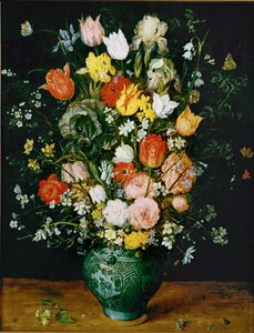 Blumen in einer blauen Vase von Jan the Elder Brueghel