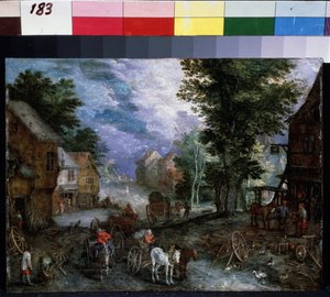 Die Schmiede von Jan the Elder Brueghel