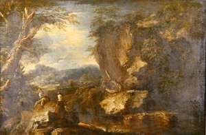 Felsige Landschaft von Jan the Elder Brueghel