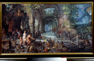 Die vier Elemente: Feuer von Jan the Elder Brueghel